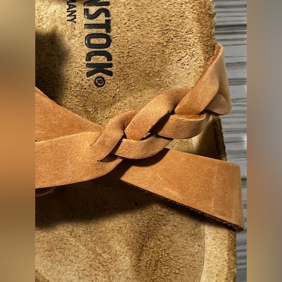 Birkenstock Franca braided cognac Tan Cross-Strap Sandals EU 37 women’s 6 mens 4 - Picture 8 of 11